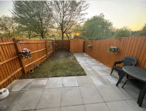 After fence install in East London garden