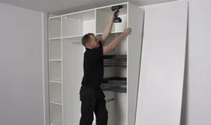 Wardrobe assemble in East London Apartment