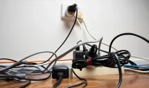 Cable mess in London House