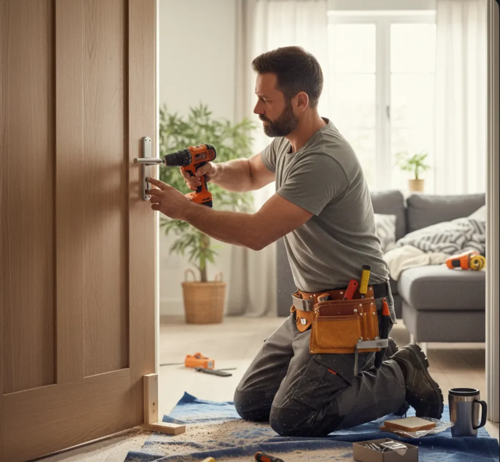 How to Work With Tradesmen on Timber Doors