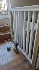 London flat custom handrail after - London Handyman Pro