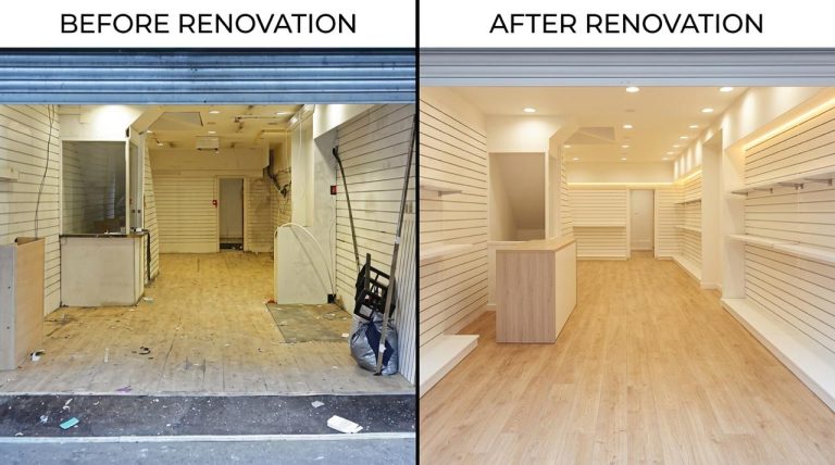 FULL SHOP RENOVATION – FLOOR TO CEILING TRANSFORMATION