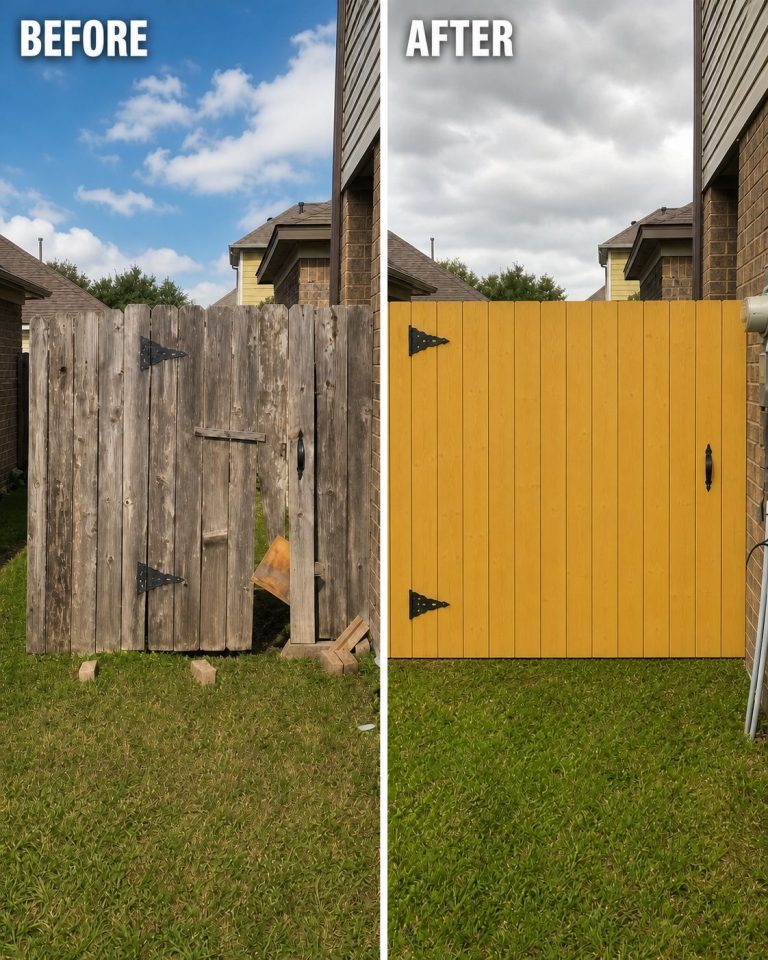 New fence, new look, new life for this garden 🔨✨
