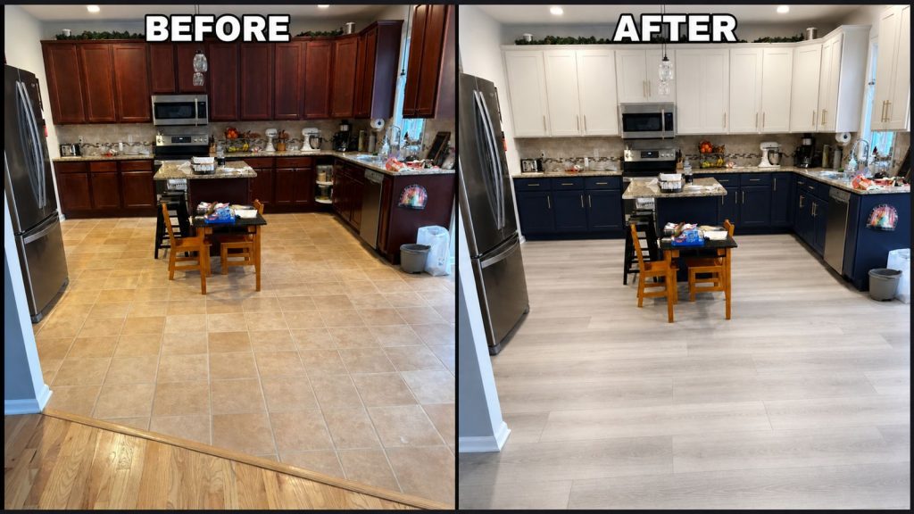 Kitchen refurbishment before and after by London Handyman Pro